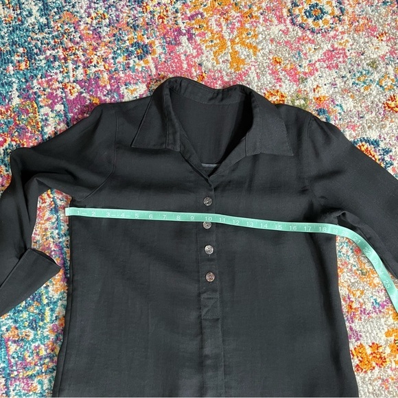 Fridaze Black Linen Tunic XS Luxury Resort wear - Picture 13 of 15